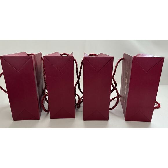 Cartier Textured Gift Bags Burgundy Petite 7 x 7 7/8 in. Set Of Four - Picture 14 of 15